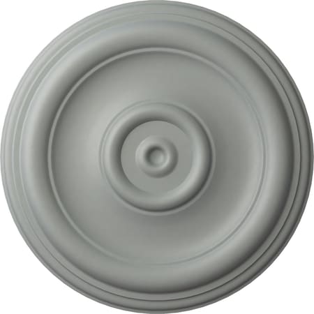 Ekena Millwork Traditional Ceiling Medallion (Fits Canopies up to 2 3/4"), 12"OD x 1"P, Primed White CM12TR